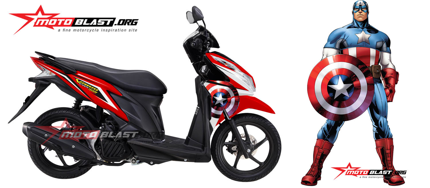 Modif Striping Vario 125 Putih. Modif Striping Honda Vario 125