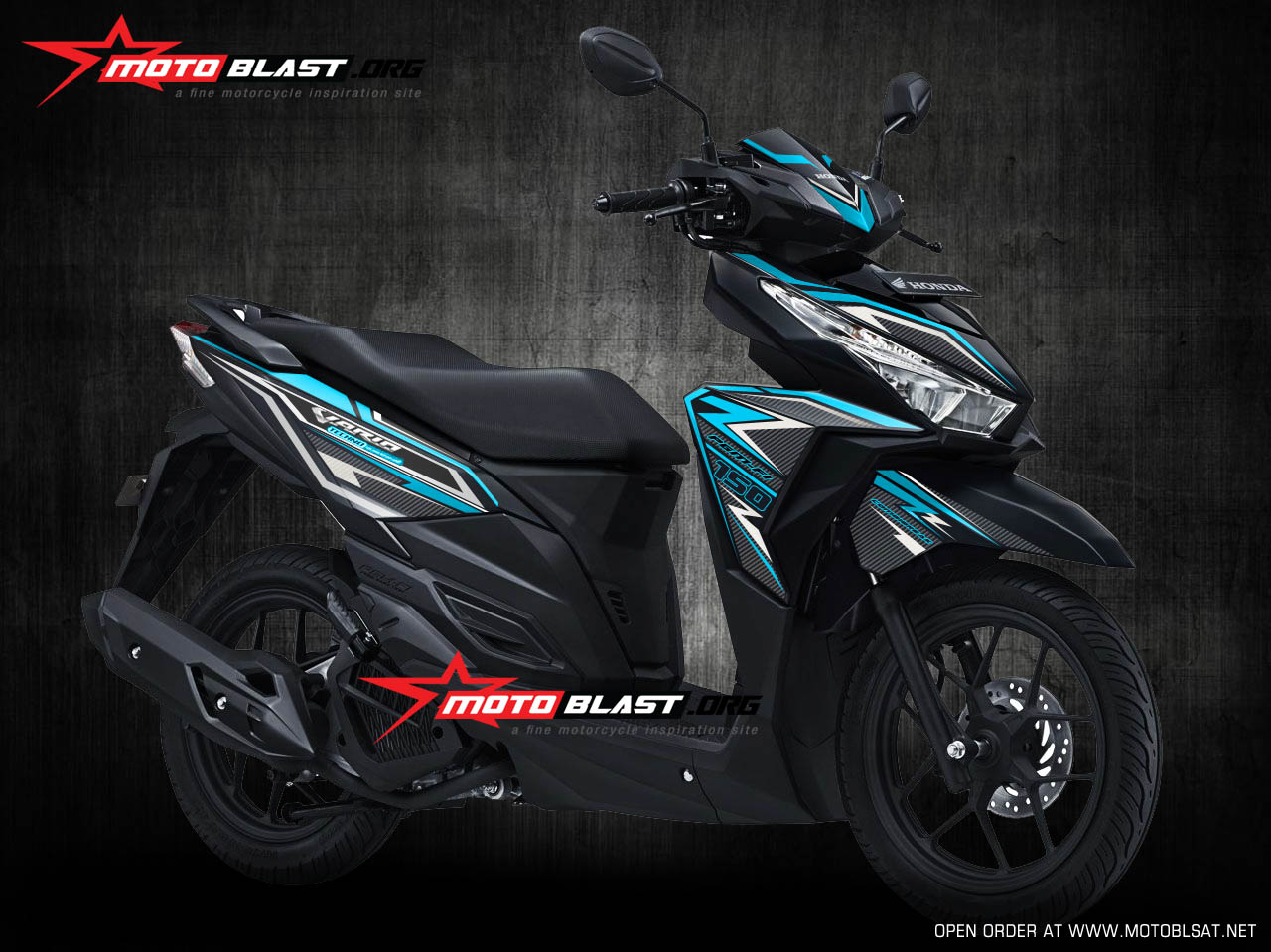 Stiker Buat Vario 150. Modifikasi Motor Honda Vario 150Esp Black Matte Stiker Warna Hitech, bakal buat kalian kesemsem setengah mati !