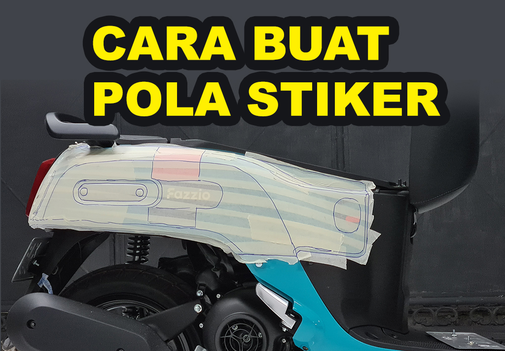 Pola Decal Vario 125. ngeMal body motor Fazzio untuk pola stiker yang presisi