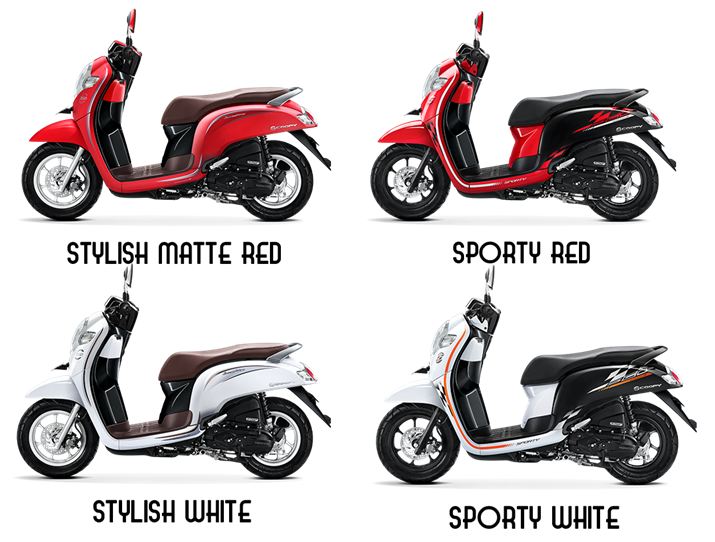 Variasi Warna Motor Vario 110. Color Refreshment pada New Honda Scoopy eSP MY 2018, warna Playful ditiadakan