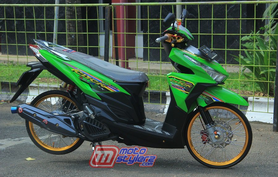 Modif Vario 125 Merah 2017. Modifikasi Vario 125 “2017 (Karawang): Mulus & Memikat, Fungsional Tetap Terjaga