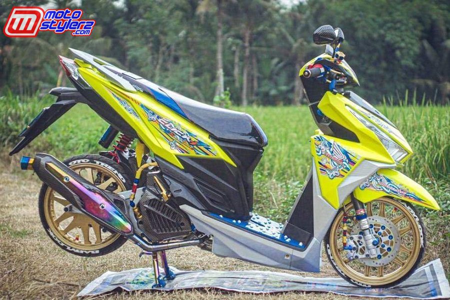 Modifikasi Vario 125 Warna Kuning. Modifikasi Vario 125”2016-Probolinggo: Genre Boleh Berbeda, Koleksi Terbaru Sama Menggoda