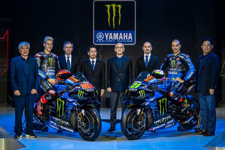 Modifikasi Motor Vario Monster. Semakin Optimis, Monster Energy Yamaha MotoGP Launching Yamaha YZR-M1 2023 Livery Baru