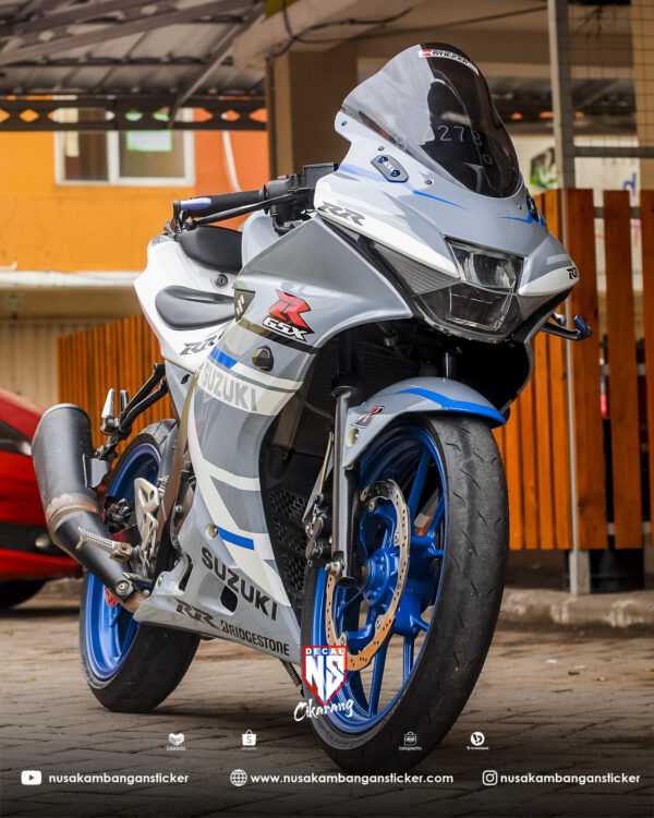 Modifikasi Cutting Vario 125 Putih. Cutting Stiker GSXR 150 Putih Abu Abu Modifikasi Decal Sticker Full Body – Nusakambangan Sticker