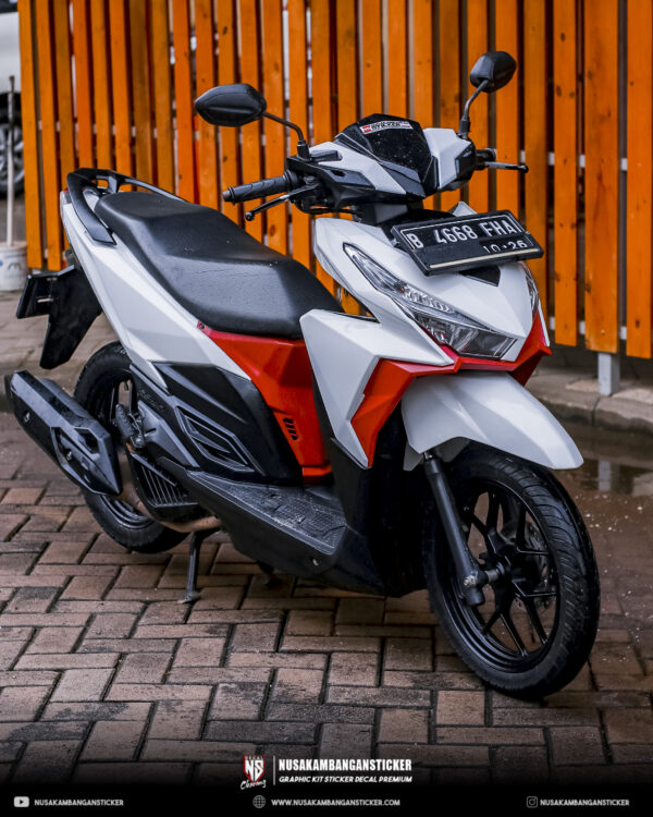 Decal Vario 125 Putih. Sticker motor VARIO 125-150 putih doff full body – Nusakambangan Sticker