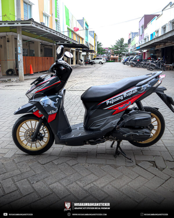 Desain Stiker Motor Vario 150. DESAIN STIKER HONDA VARIO BANTENG HITAM FULLBODY – Nusakambangan Sticker