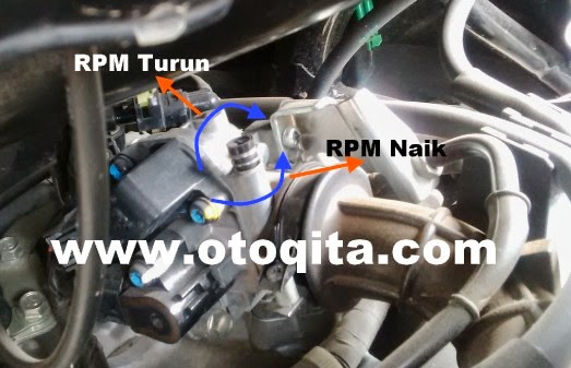 Setelan Langsam Vario 125. Gambar Cara Setel RPM Idle Motor Honda Vario Injeksi 125 – OtomoTrip