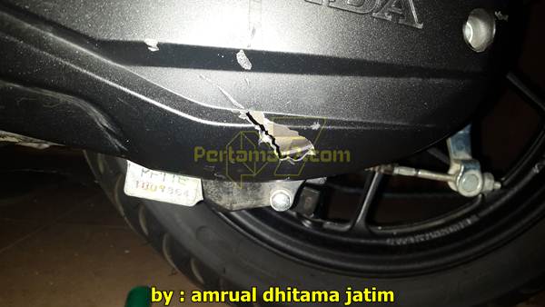 Vario 150 Terbaru Kecelakaan. Kecelakaan Honda Vario 150 senggol Honda Jazz, Standar tengah nabrak Cover CVT sampai Bolong , Sparepart indent 3 bulan?
