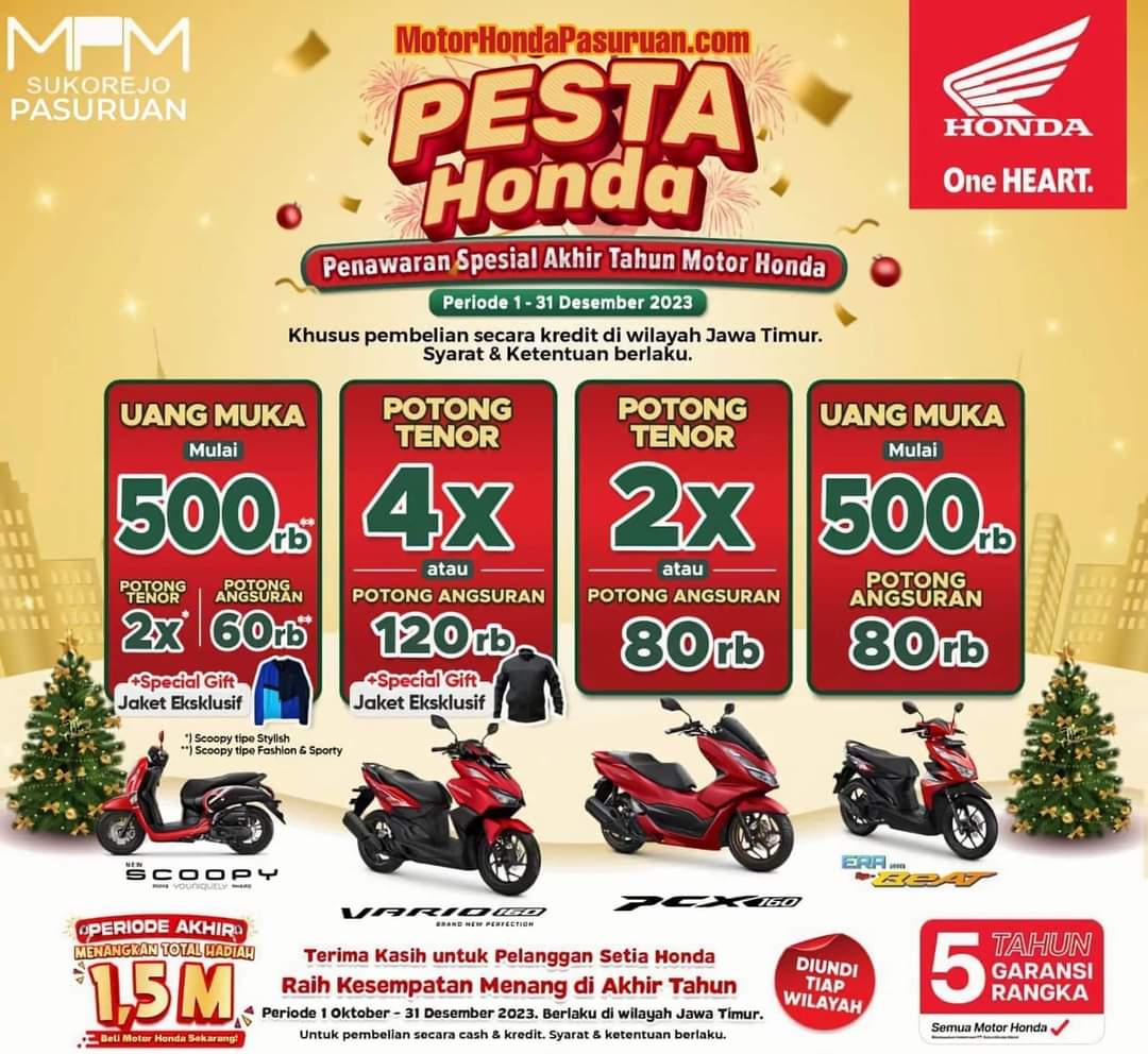 Brosur Dp Vario 125. Brosur Promo Kredit Dealer Motor Honda Pasuruan