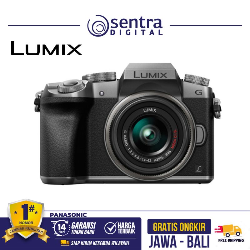 G Vario 14-42. Jual Panasonic Lumix G DMC-G7K With G Vario 14-42Mm F/3.5-5.6 II ASPH Silver
