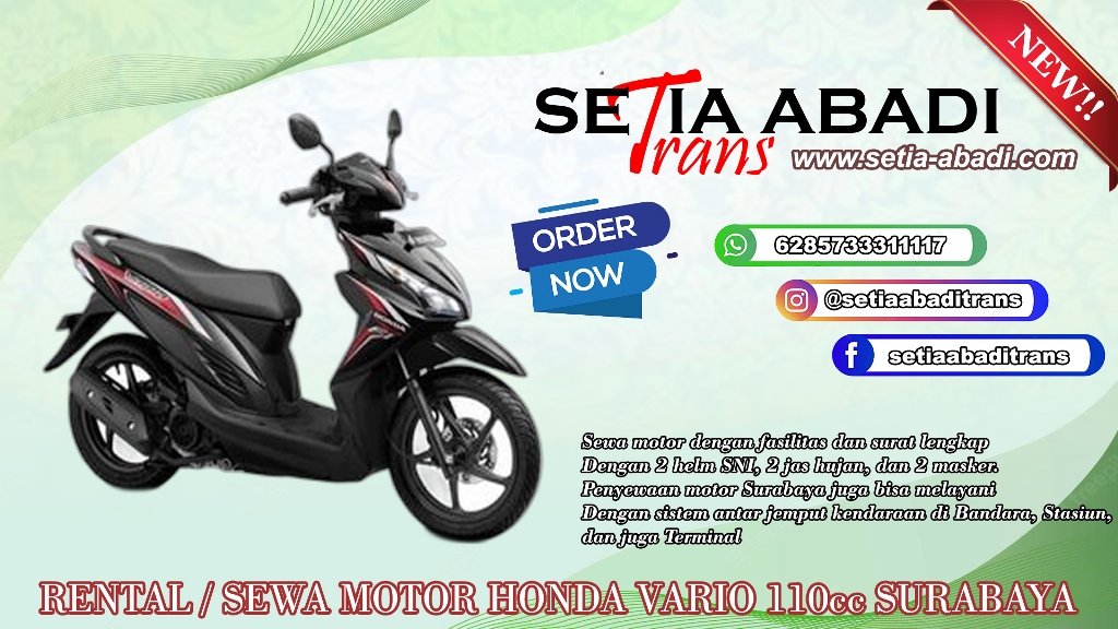 Vario 110 Esp Surabaya. Sewa Motor Honda Vario 110cc Surabaya