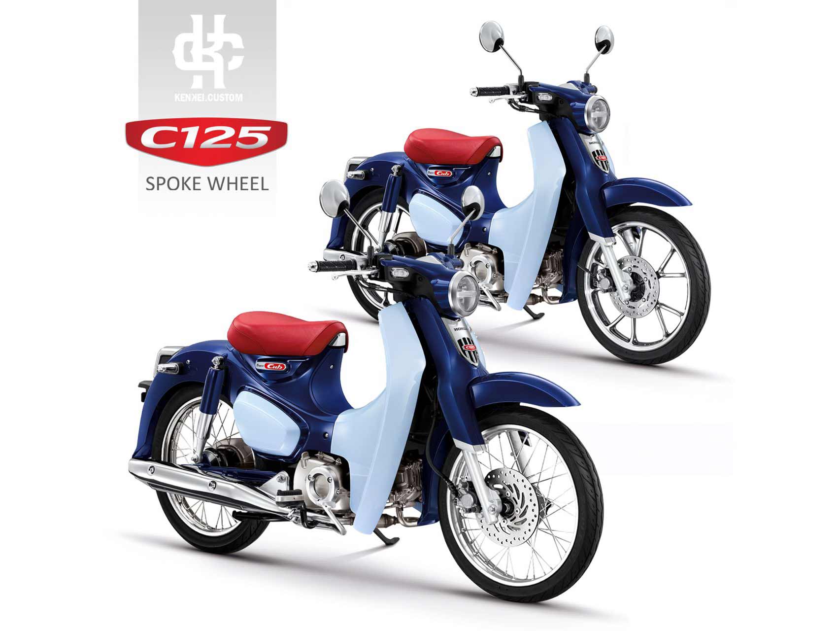 Vario Pake Velg Jari. Modif Digital, Kalau C125 Supercub pakai Velg Jari Jari
