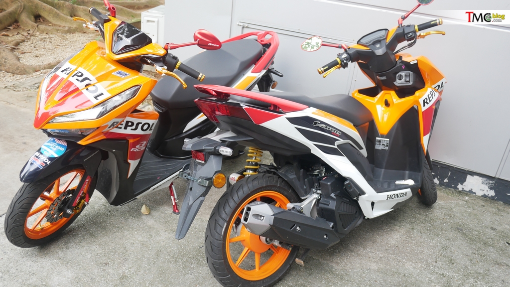 Honda Vario Repsol 150. VLOG : Intip detail Honda Vario 150 Repsol . . Paddock Bike Marc Marquez dan Pedrosa di sepang