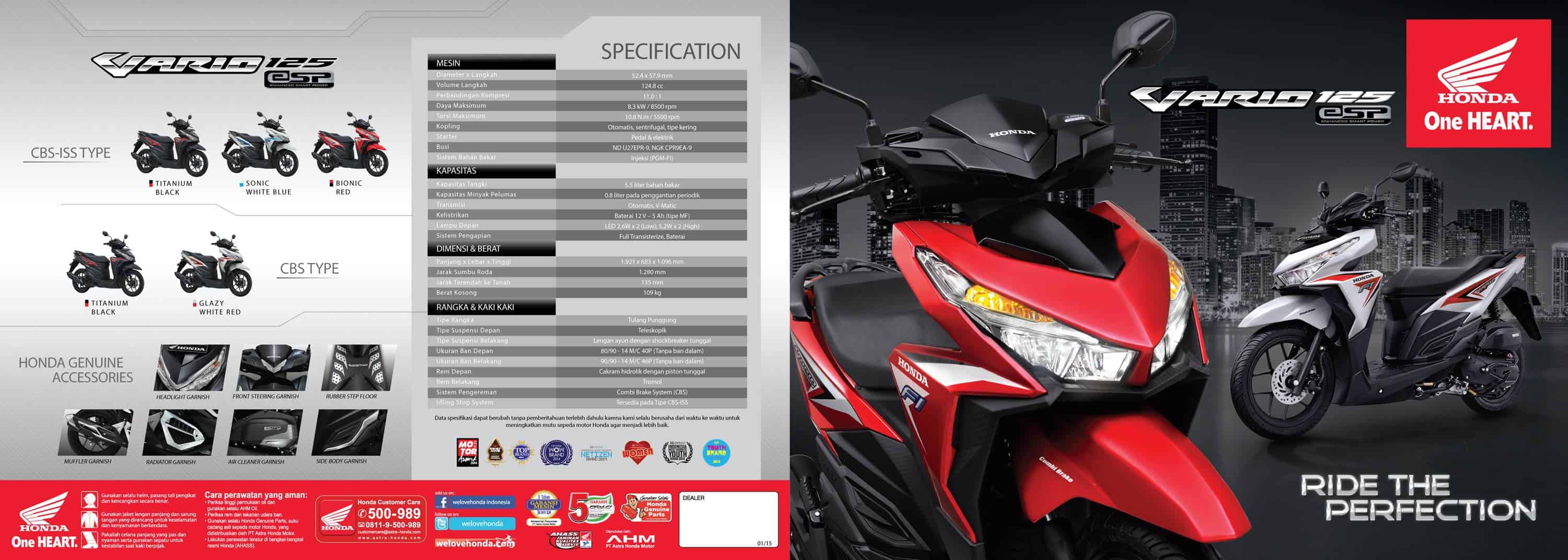 Brosur Honda Vario 125 Cbs Iss. Brosur Motor Honda Vario 125 eSP