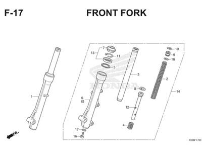 Perbedaan Shock Vario Dan Beat. Pipe Comp FR Fork (As Shock Depan)