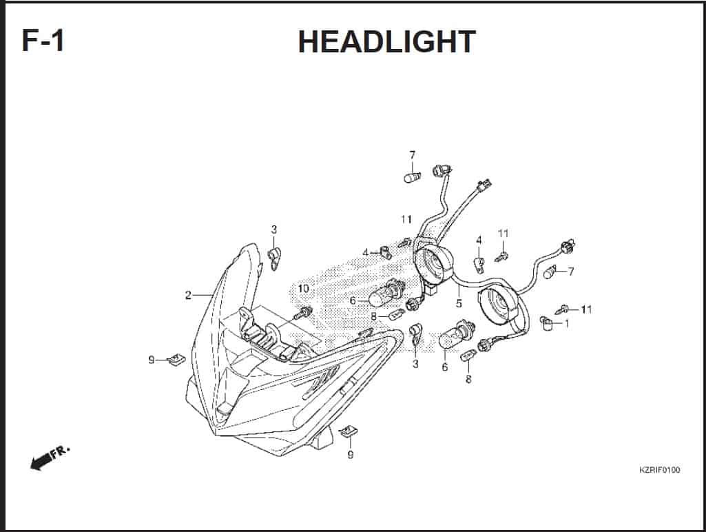 Lampu Led Vario Techno Cbs. Headlight Lampu Depan (Hanya Reflektor)