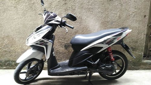 Vario Techno 110 Putih Violet. Vario techno 110 bandung