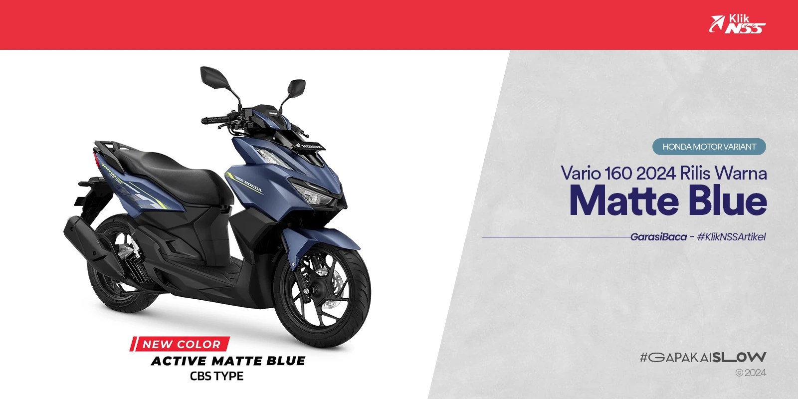 Vario 160 Kapan Rilis. Vario 160 2024 Rilis Warna Matte Blue, Harga Mulai 26,8 Juta