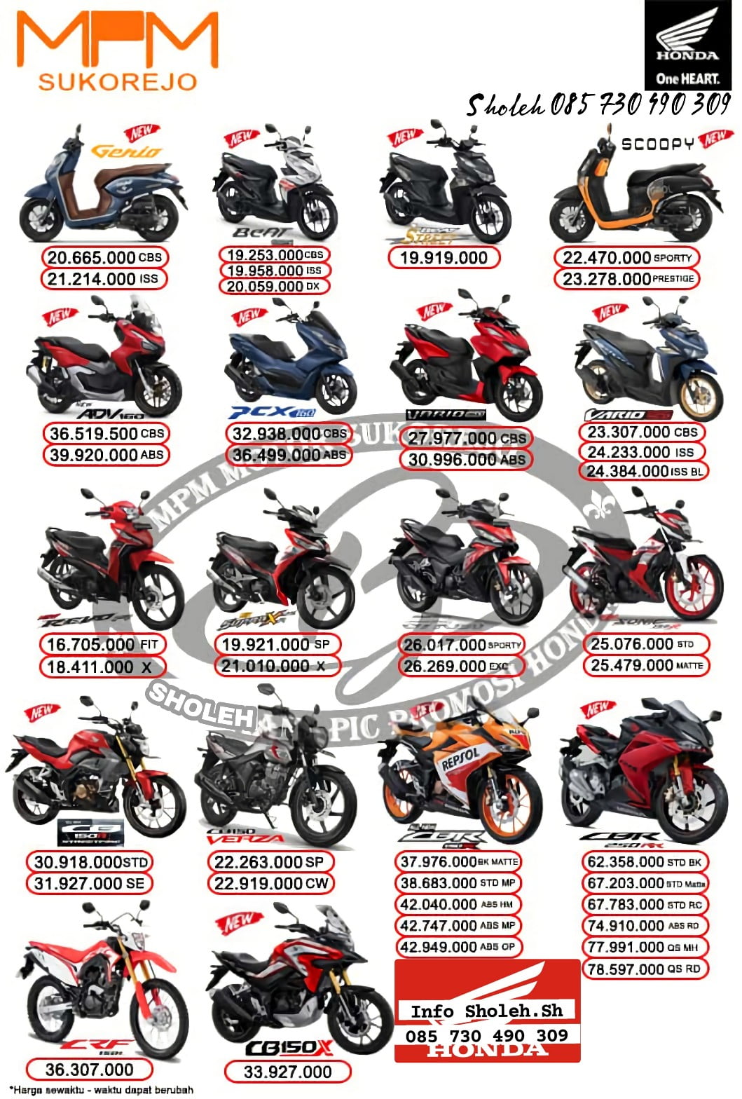 Harga Kredit Vario 125 Pasuruan. Brosur Kredit Honda Pasuruan